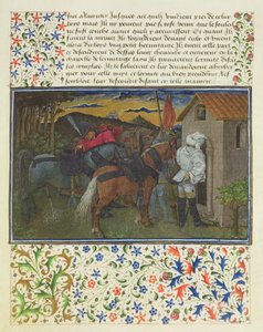 Bayan 2597 Kalp, Arzu ve Cömertlik, akşam geç saatlerde, Hermit Hücresinin önünde, Rene dAnjou