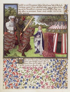 Ms. 2597 Heart and Desire with Hope evinde House, Rene dAnjou tarafından yazılan Livre du Coeur dAmours Espris