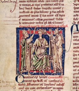 Ms 6712 (A.6.89) fol.126v William II (c.1057-1100) Flores Historiarum