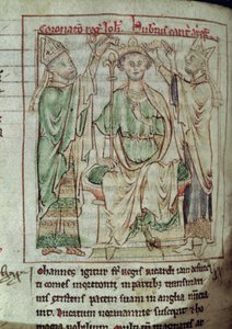 Ms 6712 (A.6.89) fol.144v King John (1167-1216), Flores Historiarum