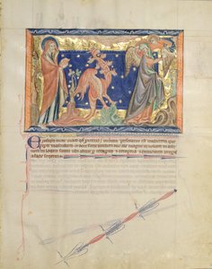 Bayan L.A. 139-Lisboa fol.31 St. John, bir meleğin kadının kırmızı ejderhadan, Gulbenkian Apocalypse