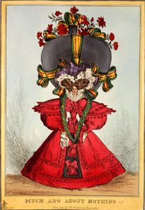 Hiçbir Şey Hakkında Çok Ado !!!, 1828 (el boyaması gravür) by English School