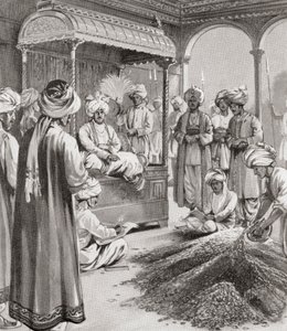 Muhammed bin Tughluq jeton para birimi veriyor by English School