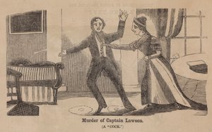 Yüzbaşı Lawson Cinayeti (gravür) by English School