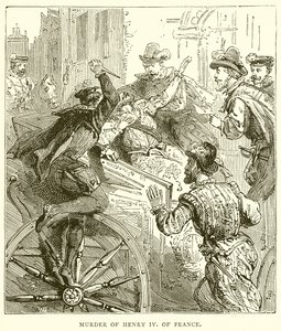 Fransa Kralı IV. Henry'nin öldürülmesi by English School