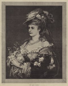 Leydim Flora (gravür) by English School