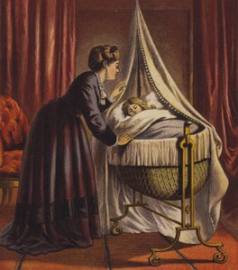Annem (renkli taş baskı) by English School