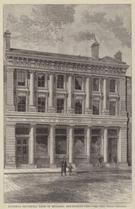 İngiltere Ulusal İl Bankası, Stockton-on-Tees (gravür) by English School