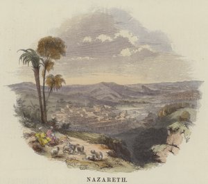 Nasıra (renkli gravür) by English School