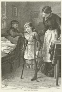 Koltuk değnekleriyle Nellie by English School