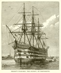 Nelsons Bayrak Gemisi, Zafer, Portsmouth