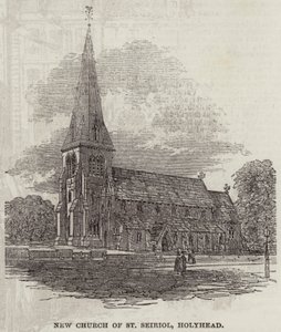 Yeni St Seiriol Kilisesi, Holyhead (gravür) by English School