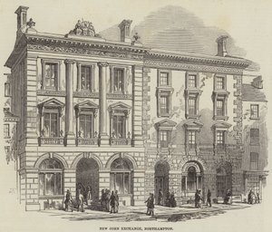 New Corn Exchange, Northampton (gravür) by English School