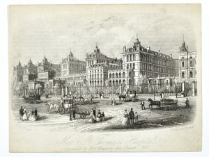 Yeni St. Thomass Hastanesi, Majesteleri Kraliçe 1871 tarafından açıldı, pub. J.T. Odun by English School