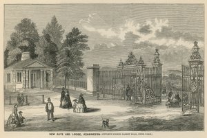 Yeni kapı ve kulübe, Kensington, Prince Albert Road, Hyde Park