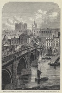 Güneyden Newcastle-upon-Tyne, Kaleyi ve Aziz Nikolaos Kulesi