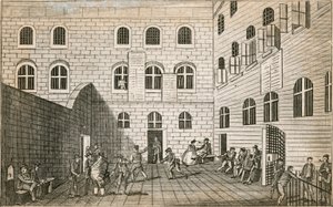 Newgate hapishanesi by English School