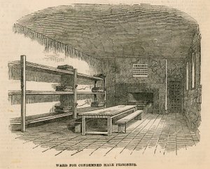 Newgate hapishanesi. Hükümlü mahkumlar için koğuş by English School