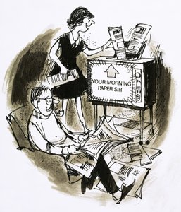 Televizyon aracılığıyla gazeteler by English School