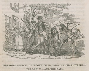 Nemrutların Woolwich yarışlarının çizimi by English School