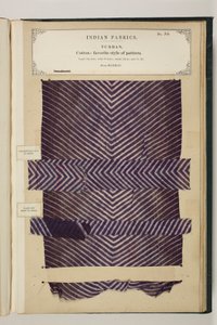 No. 34: John Forbes Watson tarafından derlenen Turban, Indian Fabrics by English School