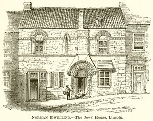 Norman Konutu.--Yahudiler Evi, Lincoln by English School