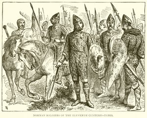 Onbirinci Yüzyılın Norman Askerleri--Tipler by English School