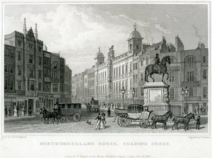 Northumberland Evi, Charing Cross. Bishs Piyango Ofisi, No 9 Charing Cross, Golden Cross Hotel