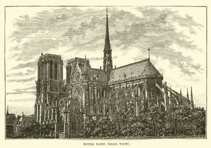 Notre Dame, arkadan görünüm by English School
