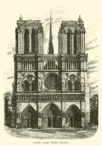 Notre Dame, batı cephesi by English School