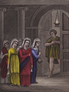 Ah her zaman hazır olabilir miyim ... (renkli gravür) by English School