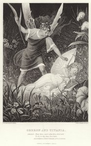 Oberon ve Titania, Yaz Gecesi Rüyası, II. Perde, III. Sahne by English School