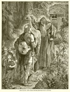 Odoacer ve Keşiş Severinus--Tipleri by English School