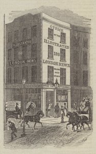 Illustrated London News Ofisi (gravür) by English School