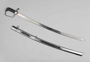 Subay kılıcı, 51. Ayak, c.1809 (ahşap saplı çelik) by English School