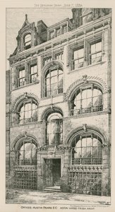 Ofisler, Austin Friars, Londra EC, Aston Webb, mimar by English School