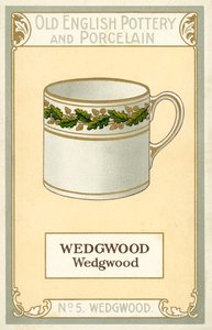Eski İngiliz Çömlek ve Porselenleri: Wedgwood (renkli lito) by English School