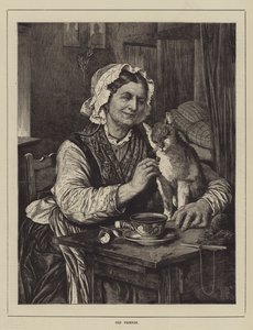 Eski Dostlar (gravür) by English School