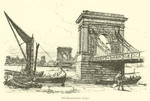 Eski Hammersmith Köprüsü by English School