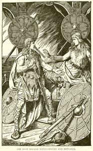 Eski Yüksek Alman Tipleri--Sigurd ve Brunhild by English School
