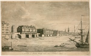 Eski Londra Köprüsü, St Olaves Merdivenleri yakınından by English School