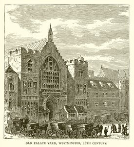 Old Palace Yard, Westminster, 18. Yüzyıl by English School