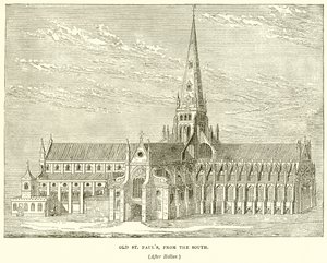 Güneyden Eski St. Pauls by English School