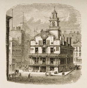 Old State House, Boston, 1870 dolaylarında, Dini Yol Cemiyeti tarafından yayınlanan 