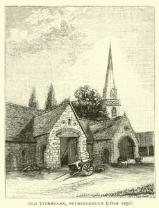 Eski Tithebarn, Peterborough, 1250 dolaylarında by English School