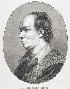 Oliver Goldsmith (1730-74) (gravür) (ayrıca bkz. 105778) by English School