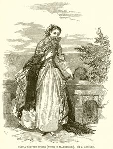 Olivia ve Squire [Wakefield Papazı]. J. Absolon tarafından by English School