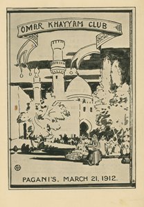 Omar Khayyam Club Akşam Yemeği, 21 Mart 1912, Paganis Restaurant
