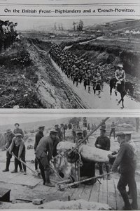 İngiliz Cephesinde - Highlanders ve Hendek Obüsü, 1914-18 by English School