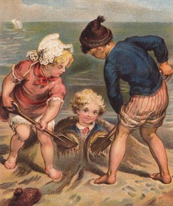 Deniz kıyısında. (renkli lito) by English School